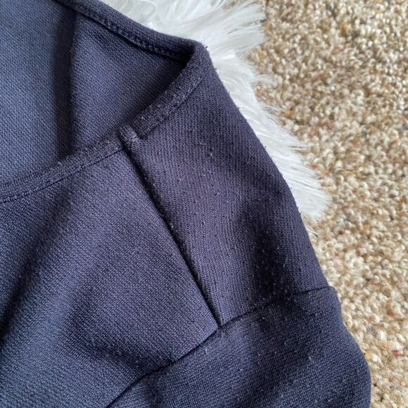 To The Max Ponte Dress Ink Blue New Pockets Womens Size XL - Picture 13 of 13